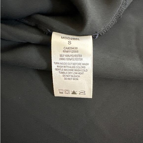 Miss Me Off The Shoulder Women's Floral Black Tan 1/2 Sheer Sleeve Dress Size S - Picture 14 of 14